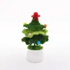 Adornos Navideños de Árbol Tejido en Maceta, Venta Caliente Transfronteriza Flores Artificiales Navideñas de Hilo Hechas a Mano, Listos para Enviar al por Mayor