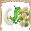 Ins vintage caramelo de crema película de aluminio digital traje de cumpleaños animal de dibujos animados combinación tarjeta trasera globo individual al por mayor