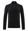 Nova Camisa de Manga Longa com Meio Zíper Secagem Rápida Outono e Primavera Esporte Fitness Respirável Top Treinamento Camisa de Treinador de Corrida