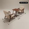 Conjunto de Mesa y Sillas de Madera Maciza para Cafetería de Moda, Sofá Cómodo Estilo Japonés, Cabina de Alto Nivel de Fábrica para Taberna, Bar, Tienda de Té de Leche