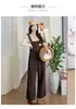 Overol de Maternidad Otoño/Invierno 2026 Nuevo Otoño Holgado Casual Ropa Exterior de Tirantes Mono Pantalones de Lana de Cordero Mujer