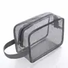Cesta de malla para ducha de baño más vendida, bolsa de aseo portátil para hombres y mujeres, bolsa de almacenamiento para ducha con drenaje de agua, bolsa de maquillaje