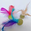 Bola de Plumas con Hierba Gatera Palo Juguete para Rascar Gatos Juguete para Gato Mascota Hierba para Gatos Juguete para Provocar Gatos