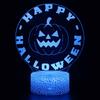 Lámpara de mesa acrílica 3D serie Halloween LED táctil control remoto lámpara de mesa colorida regalo creativo lámpara de ambiente para dormitorio