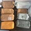 Bolsa de Tocador Personalizada Papel Kraft Papel Dupont Bolsa de Regalo Ecológica Almacenamiento Multifuncional Logo Personalizado