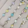 Joia de unha de cristal para unhas k9 flash super flash broca de pilha quadrada 6mm ângulo reto diy broca de fundo pontudo broca estéreo