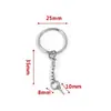 Llavero de Acero Inoxidable, Colgante de Llavero Engrosado y Endurecido, Accesorios para Llaveros DIY Hechos a Mano