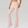Calça de Yoga Flare Feminina, Cintura Alta, Emagrecedora, Levanta Bumbum, Levemente Flare, Corrida, Fitness, Esportes, Calça Cropped, Esportes de Corrida