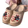 Zuecos de Verano de EVA con Suela Gruesa Zapatos de Jardín Lindos Color Caqui Zapatos Cerrados para Mujer Zapatos de Playa Transpirables para Exteriores para Padres e Hijos