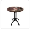 Mesa y Silla de Cafetería Retro Combinación Muebles para Catering Cabina Comercial Sofá Mesa para Tienda de Postres y Té con Leche Restaurante Americano Occidental
