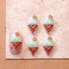 Celebridad de Internet Cono de Helado Dibujo Animado Accesorios para Uñas Paleta Linda Tridimensional Uñas Portátiles Accesorios para Uñas Pinzas para el Cabello de Crema
