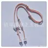 Cuerda Trenzada Hecha a Mano para Colgante Cuentas de Mariposa Cera de Abeja Cordón de Cruces Collar con Cuerda de Cuentas Redondas Flor de Durazno Colgante de Cuello Ajustable