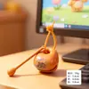 Brinquedo fofo da série Sanrio para bater e aliviar o estresse, pingente de desenho animado para alívio do estresse, peixe de madeira para bater estilo Zen para alívio do tédio, decoração portátil