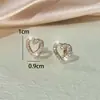 Brincos TEMU transfronteiriços novo estilo zircônia cúbica brincos de nicho de alta qualidade para mulheres brincos da moda e versáteis estilo francês