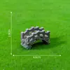 Paisaje en miniatura, pagoda de piedra simulada creativa y pabellón para paisajismo, bonsái de jardinería, accesorios decorativos DIY y pequeños adornos para terrarios