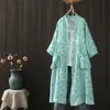 Vestido Largo Estampado Holgado Oversize Estilo Dibujo Animado Japonés Primavera 2026 Vestido Camisa Casual de Longitud Media para Mujer