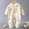 Macacão do bebê primavera e outono meninos e meninas bebê Outono romper recém-nascido roupas infantis de algodão puro desossado Four Seasons romper
