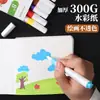Cuaderno de Papel para Acuarela Transfronterizo de 300 g con Encuadernación Cosida y Cubierta Sellada con Pegamento, Bloc de Bocetos para Acuarela, Bloc de Bocetos Portátil para Dibujo con Marcador