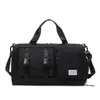 Bolsa de Viagem Multifuncional Simples Leve Grande Capacidade Seco e Molhado Separados Bolsa de Ginástica Pano Oxford Sapato Sapato Bolsa de Ombro Único