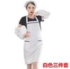 Delantal de camarero para cafetería, ropa de trabajo a prueba de aceite, estilo coreano, para cocina, restaurante y hogar