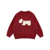Suéter Jacquard Filhote de Cachorro de Pelúcia Faux Mink Wulibu Yiyuan para Meninos, Novo Estilo de Inverno, Top Versátil Estiloso e Fofo para Crianças