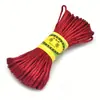 20 metros/2.5mm color de corbata china 5 hilos al por mayor alambre de cuerda tejido a mano para joyería DIY