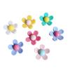 Accesorios de flor de resina de Margarita deformada en el borde, accesorios de flor diy, material diy para funda de teléfono móvil, girasol de resina, flor de cinco pétalos