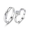 Obtén el mismo anillo de pareja de cobre para hombre y mujer anillo ajustable joyería de mano en vivo fábrica de joyas Taobao una generación de pelo