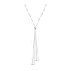 Collar de Suéter de Diseño Sencillo para Mujer, Collar Largo de Alta Gama, Cadena de Suéter de Doble Capa Estilo Nicho Joyería al por Mayor