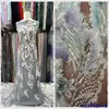 Vestido Moderno Francés Bordado con Lentejuelas Vestido de Boda Tela de Encaje Lentejuelas Nupciales Tela de Encaje