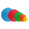 Tampas de Silicone para Conservar Alimentos Mais Vendidas no Exterior, Conjunto de Cinco Peças de Tampas de Silicone para Conservar Alimentos, Tampas de Silicone a Vácuo, 5 Peças de Selos de Silicone