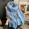 Proteção Solar de Verão Grande Xale Roupa Feminina Sala com Ar Condicionado Viagem Noroeste 2026 Novo Estilo Lenço de Seda Fino de Alta Qualidade Feminino