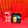 Oro puro 999 personaje de dibujos animados producto nuevo: llavero lindo de ovejita con símbolo de dinero, adorable colgante de oveja lingote, regalos personalizados, venta al por mayor