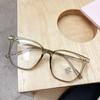 Armazón de Gafas de Fabricación Sencilla para Mujer, Moderno, Marco Grande que Muestra la Cara, Polígono Pequeño, Ultraligero, Antiluz Azul, Gafas para Miopía, Para Hombre, Combinan con Todo