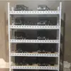 Estante de Almacenamiento para el Hogar Caja de Computadora de Metal Desnudo para Estudio Soporte para Placa Base Estante de Ángulo de Acero para el Hogar Estante Principal para Mover Ladrillos