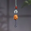 Sándalo Pulsera Cadena para Teléfono Multiestilo DIY Asa de Dragón Olla Cuatro Monedas de la Suerte Marca Dinero Rata Colgante