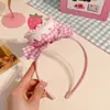 Presilha de Cabelo Fofa Rosa Menina Bolo de Morango Doce Desenho Animado Chapéu de Aniversário Menina Suave Topo Clipe Festa Cosplay Acessório de Cabelo