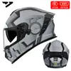 Casco de Motocicleta Certificado Dot para Hombres y Mujeres, Casco Integral Ad para Todas las Estaciones, Casco Cálido y Seguro con Certificación 3C