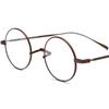 Armazón Ultra Ligero de Titanio Puro para Miopía Vintage Artístico Redondo Prince Armazón de Gafas Ópticas para Hombre Recubrimiento IP Shenzhen