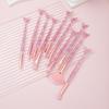 Set de 10 Brochas para Maquillaje en Polvo, Brocha de Belleza, Brocha para Sombras de Ojos, Brocha en Forma de Abanico, Brocha para Sombras de Nariz, Brocha para Cejas, Set de Brochas para Maquillaje Cosmético