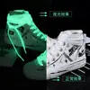 Cordones Luminosos al por Mayor, Cordones de Doble Capa de 1 cm de Ancho para Tenis, Zapatos de Lona, Cordones Planos Fluorescentes Personalizados de Colores