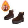 Suela de Espuma Botas Cálidas para Nieve 2025 Invierno Nuevo Suela Gruesa Aumento de Altura Botas de Mujer Botas Casuales Botas Versátiles para Mujer