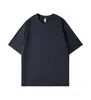 Camiseta Manga Corta Lyocell Romana 230g 7 Colores Verano Casual Versátil Unisex Se Puede Estampar Texto Bordado