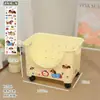 Amor Silencioso sob a Mesa Carrinho de Armazenamento de Mochilas Escolares Organizador de Livros de Chão Multicamadas Prateleira Móvel de Armazenamento para Lanches ao Lado da Cama