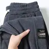 Pantalones de pana para hombre transfronterizos, forrados de forro polar y engrosados, pantalones largos de invierno, pantalones de chándal, estilo primavera y otoño, pantalones deportivos para hombre, pantalones casuales de moda