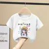 Camiseta de Manga Corta Transpirable de Algodón Puro Estilo Coreano para Niñas 2026 Nuevo Verano Moda Tendencia Top de Media Manga de Verano para Niños