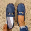 Nuevos Zapatos Planos para Mujer Talla Grande Primavera/Verano 2026, Mocasines Casuales de Estilo Coreano con Punta Puntiaguda y Sin Cordones