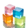 Juguete de apretar Maltosa Cubo de Hielo Hecho de Material TPR, Juguete de Alivio del Estrés de Rebote Lento Cubo de Hielo de Amazon para Niños, Cubo de Agua