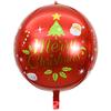 Globo de aluminio con diseño de bola redonda, campana y bola cuadrada 4D de 22 pulgadas para Navidad transfronteriza de Amazon.