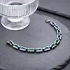 Pulsera Transfronteriza Nueva de Acero Inoxidable para Hombre, Estilo Cubano Simple y de Alta Gama en Acero de Titanio, Accesorio de Mano Versátil Audaz de Nicho para Mujer